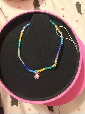 TOUS Multicolor Beaded bracelet with Bear Pendant